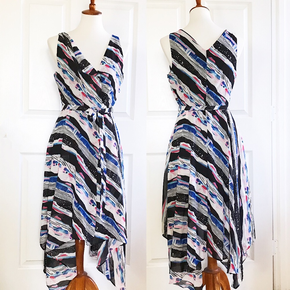 Robert Louis chiffon wrap dress